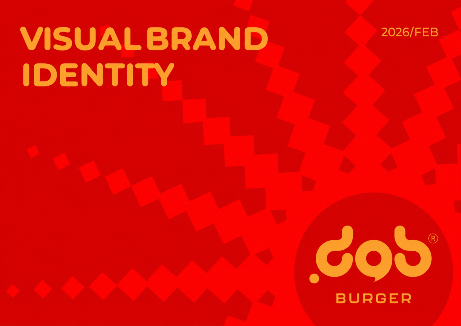 DOB BURGER visual identity guide cover